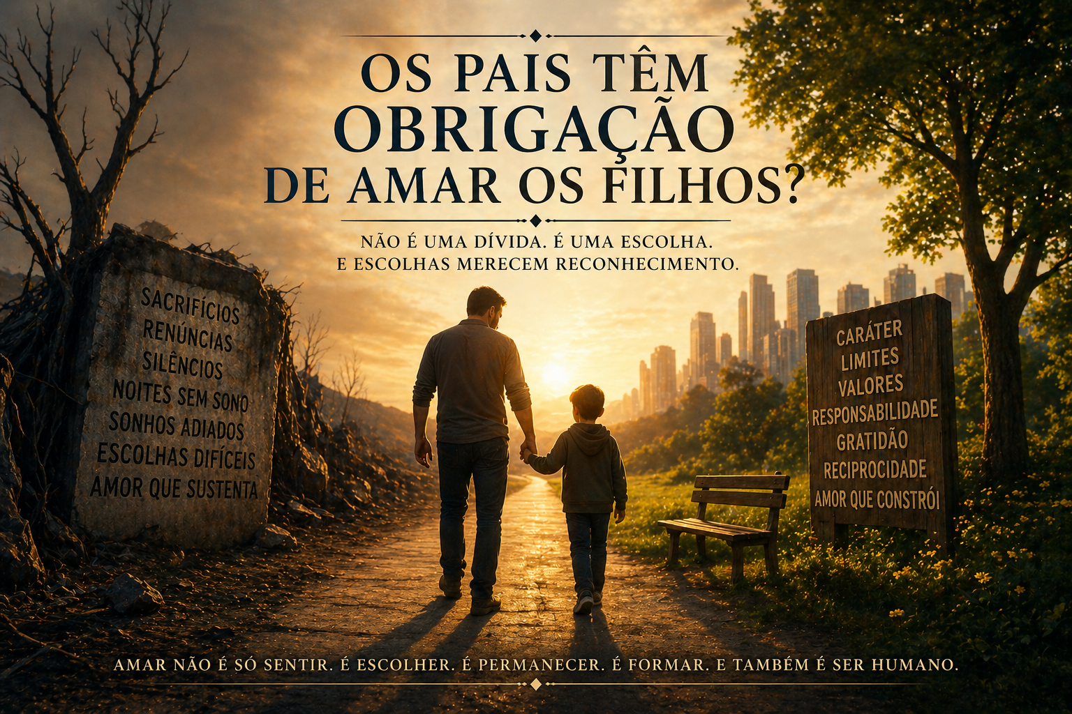 OS PAIS TÊM OBRIGAÇÃO DE AMAR OS FILHOS | 1º PARTE.